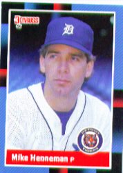 1988 Donruss Baseball Cards    420     Mike Henneman RC*